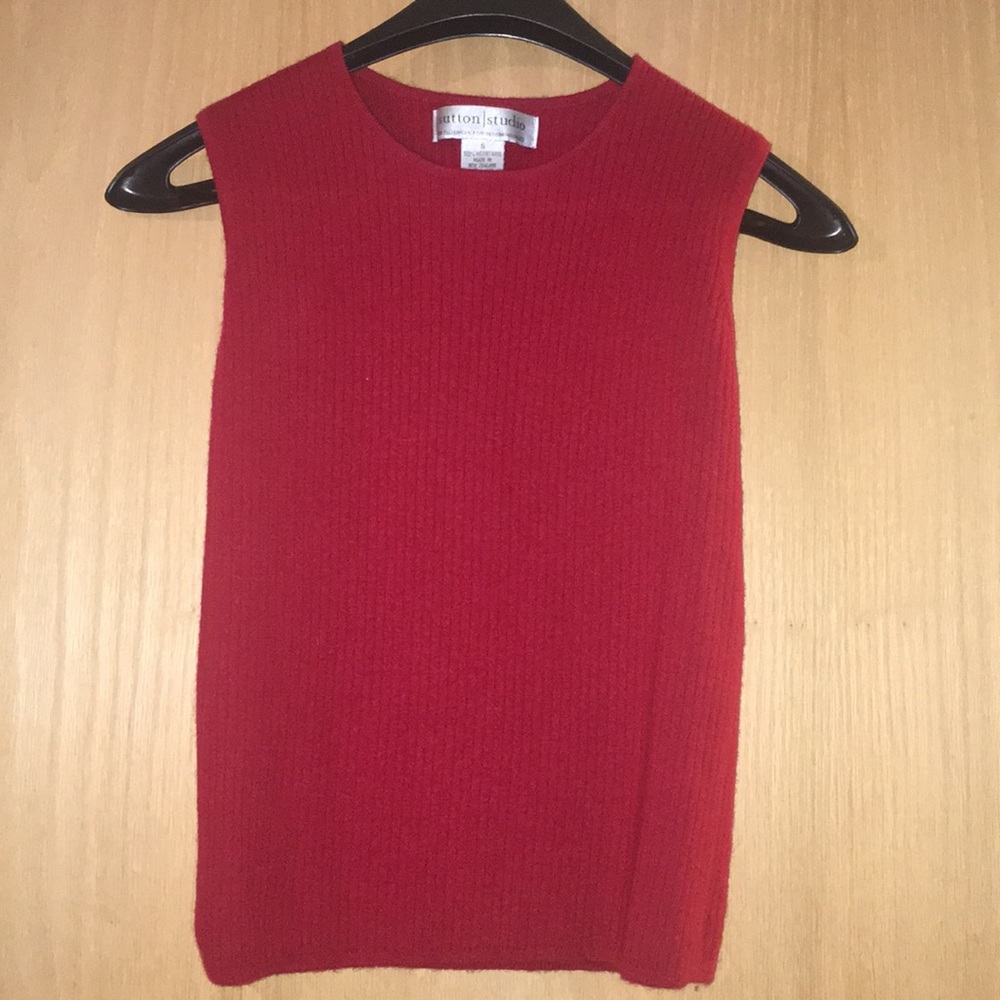 Sutton Studio Classic Red Tank Top